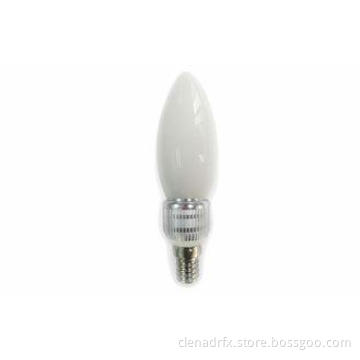 High Lumen 400Lm E14 12pcs Epistar LED Candle Bulb 5W Milky